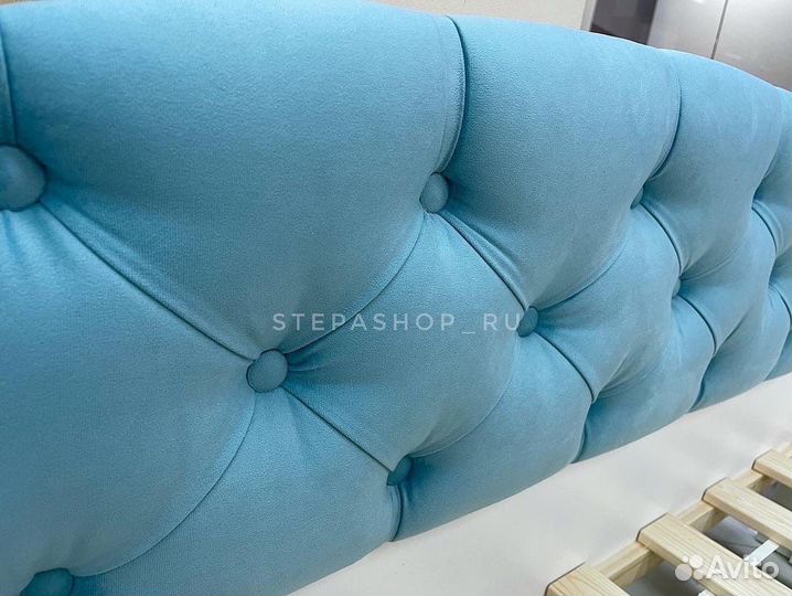 Детская кровать с мягкой спинкой и ящиками