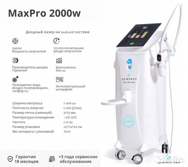 Диодный лазер Люминес. Max’Pro 2000в