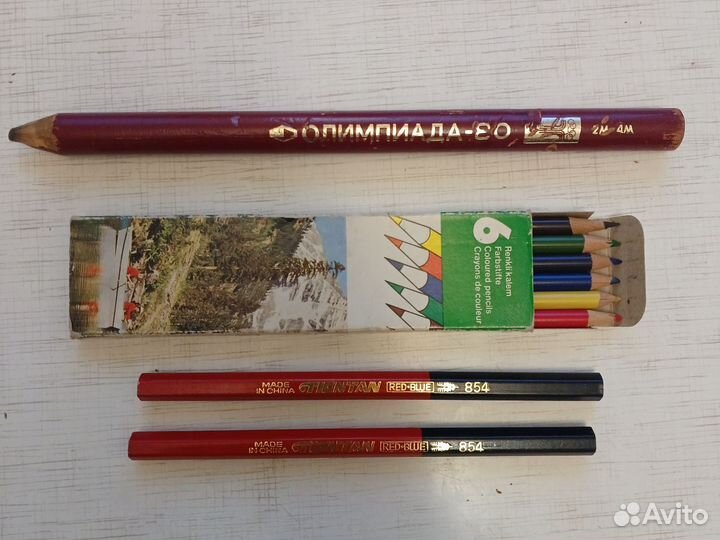 Карандаши цветные простые СССР