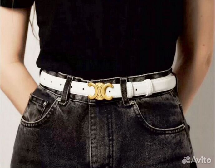 Кожаный ремень celine