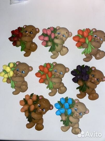 Мыло ручной работы мишка, подарок на 8 марта