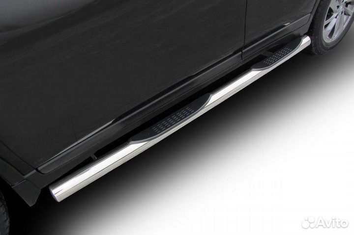 Защита порогов Nissan X-trail (2015)