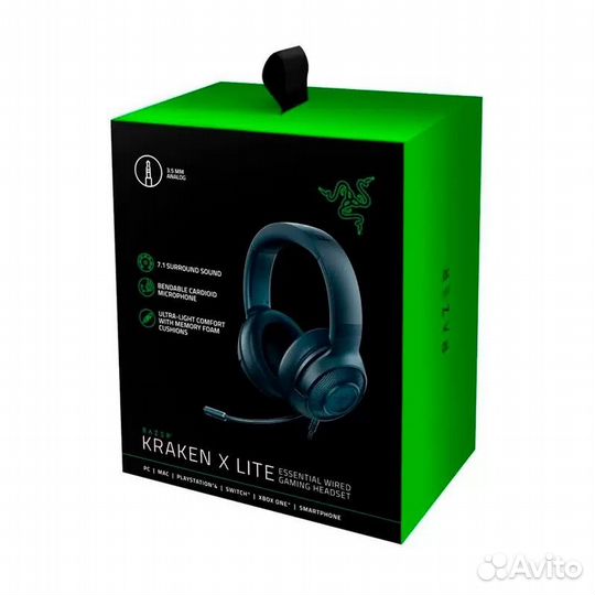 Наушники проводные Razer Kraken X Lite Black