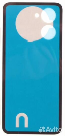 Задняя крышка для Realme C33 Черная (со скотчем)