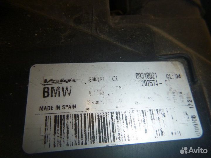 Фара правая BMW E90/E91 2005