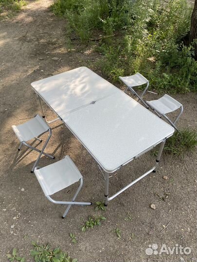 Стол туристический раскладной + 4 стула