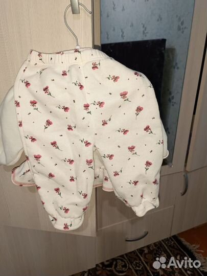 Теплый костюмчик для девочки 68