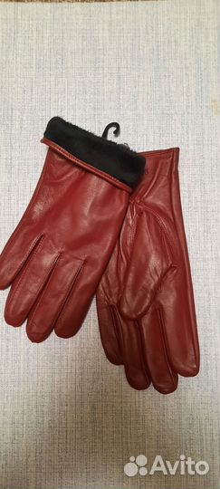 Перчатки женские кожаные,сенсорные