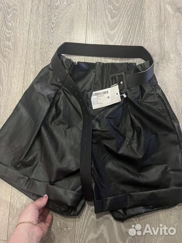 Шорты из экокожи