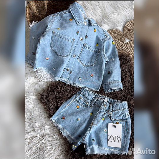 Костюм джинсовый Zara