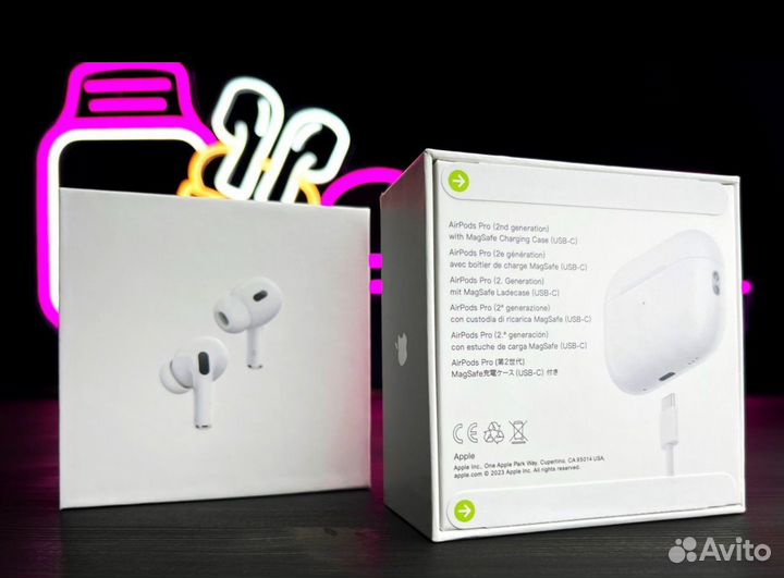 Наушники AirPods Pro 2 USB-C (Гарантия+подарок)