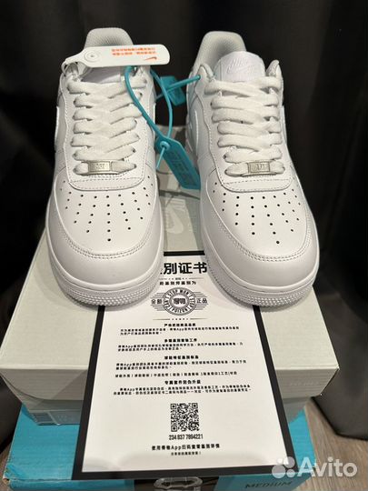 Nike air force 1 low White Кроссовки Оригинал