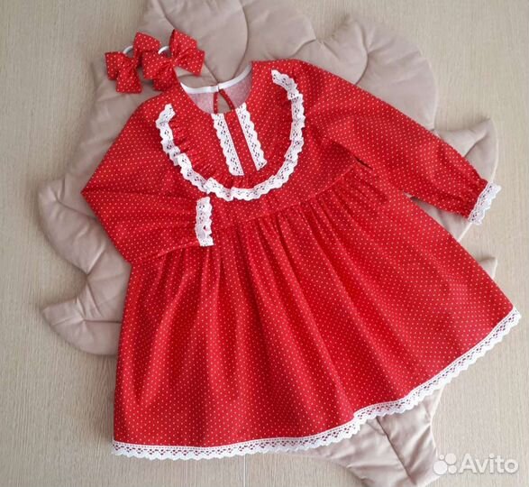 Пошив детских платьев из хлопка и муслина
