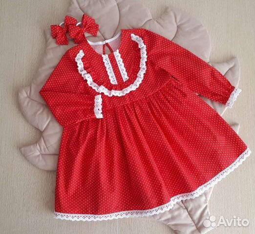 Пошив детских платьев из хлопка и муслина