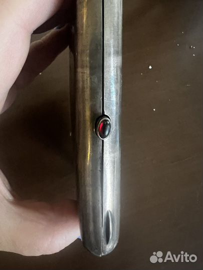 Портсигар серебрянный старинный с рубином