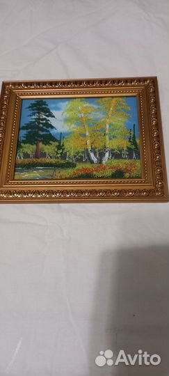 Картина янтарем