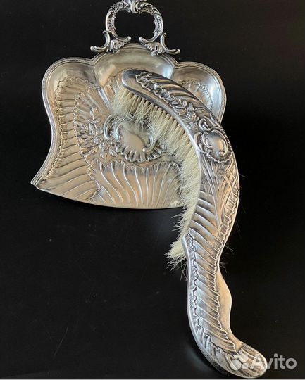 Старинный набор (совок и щетка ), Франция