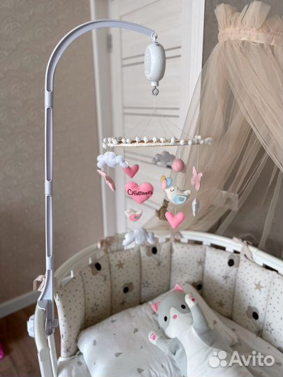 Кронштейн для мобиля в кроватку с муз. блоком