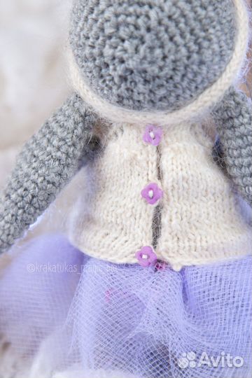 Вязаный зайка