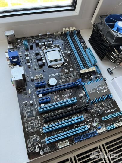 Материнская плата сокет 1155 z77 (asus p8z77-v lx)