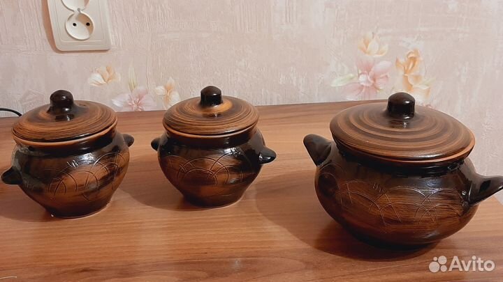 Горшочки для запекания керамические новые