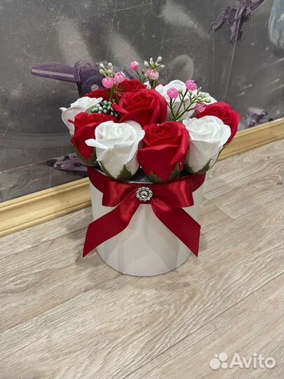 Букет из мыльных цветов