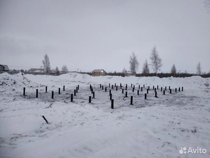 Фундамент на винтовых сваях под ключ