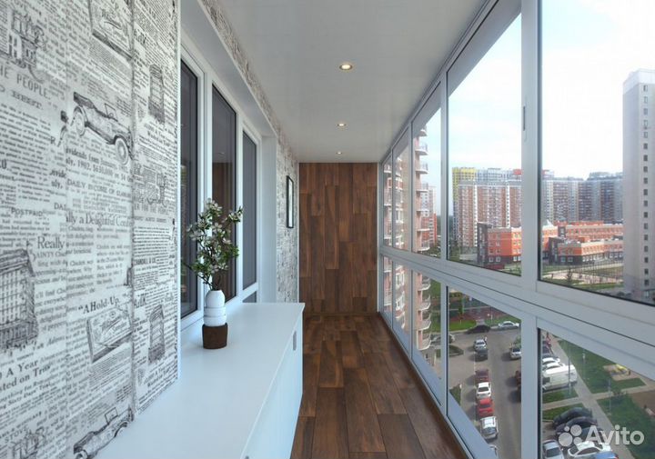 Остекление балкона и установка пластиковых окон