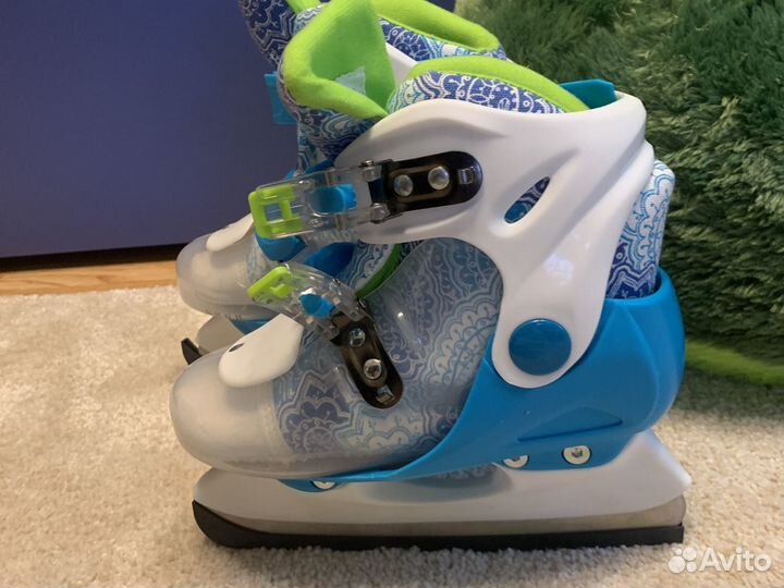 Коньки детские раздвижные 30-33