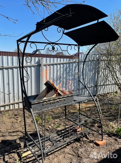 Мангал с печью