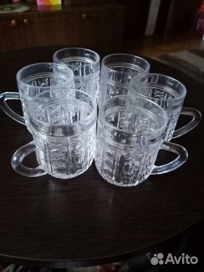 Хрустальные кружки СССР 6шт