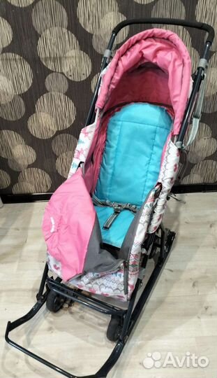 Санки-коляска Ника детям Умка 3-1 Nika