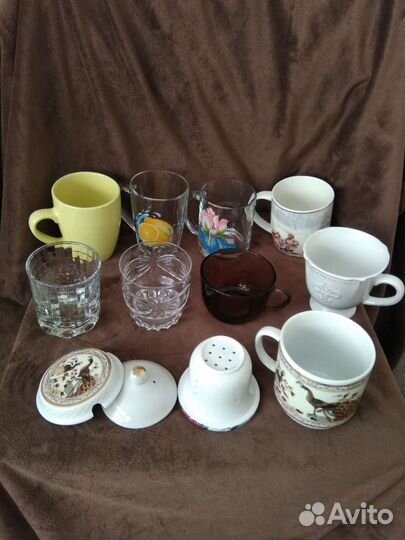 Бокалы, чашки, стаканы, набором