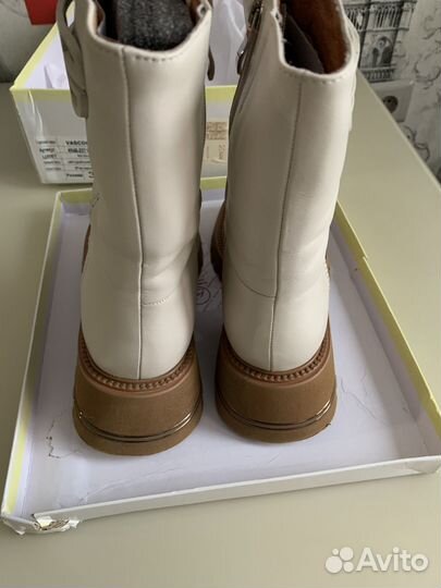 Ботинки кожаные 38р-р