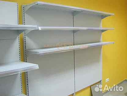 Настенный стеллаж металлический 2000мм