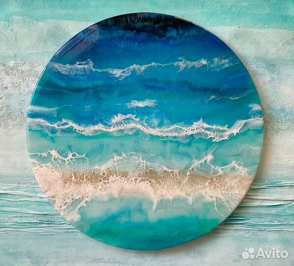 Картина из эпоксидной смолы море