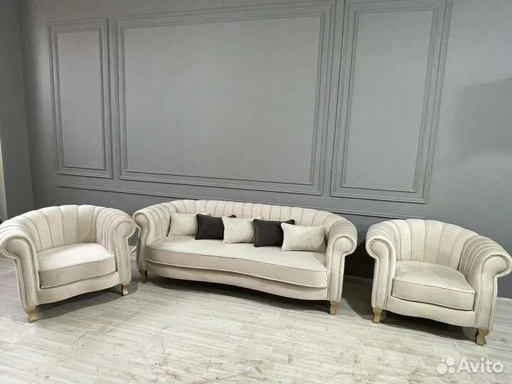 Диван и 2 кресла