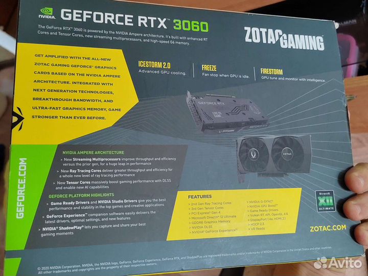 Видеокарта RTX 3060 12 gb