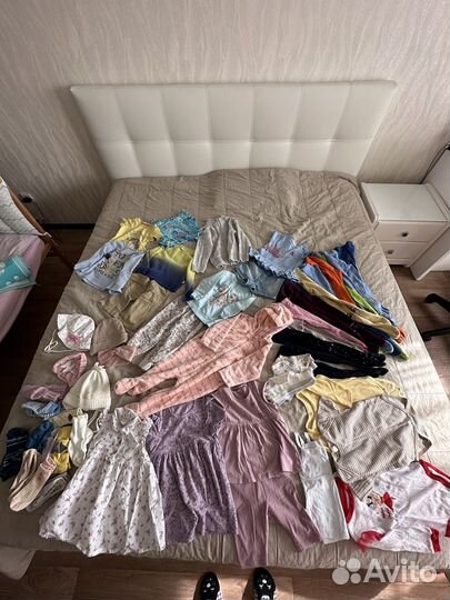 Вещи пакетом на девочку 74,80,86,92