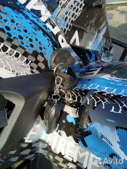 Квадроцикл raptor 110 В синем цвете