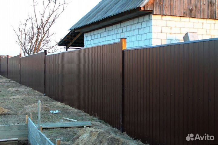 Забор из профнастила