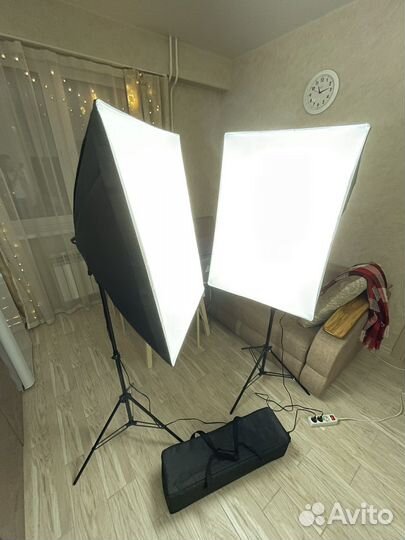Софтбокс комплект 2шт с Лампами