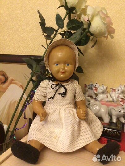 Старинный пупс из целлулоида