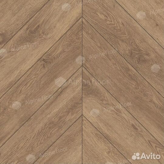 Каменно-полимерная плитка Alpine Floor Chevron Гев
