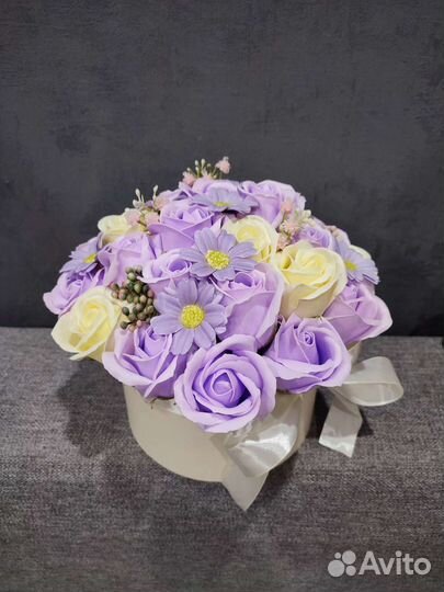 Цветы розы и букеты мыльные