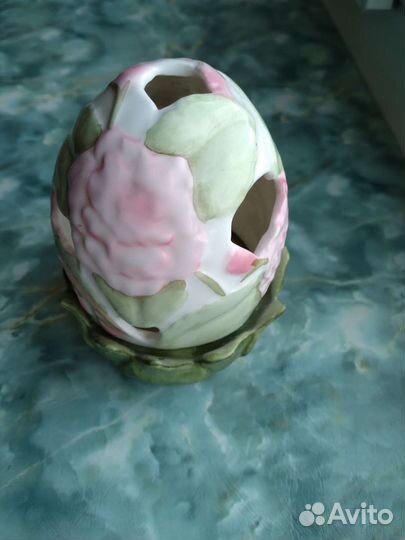 Подсвечник форфор Яйцо