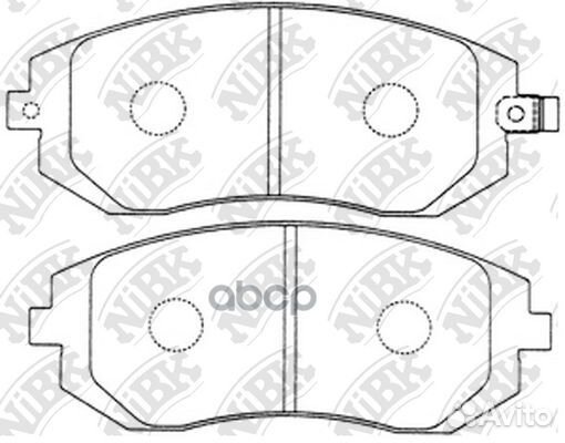Колодки тормозные дисковые перед PN7460 NiBK