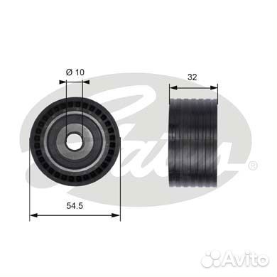 Направляющий ролик привода грм powergrip