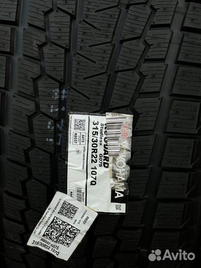 Yokohama Ice Guard SUV G075 275/35 R22 и 315/30 R22 107Q