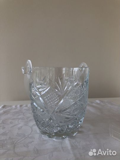 Хрустальное ведерко для льда